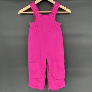 Place Toddler Snow Bib Overalls 24 Mos Pink Fleece Lined Snow Pants Performance